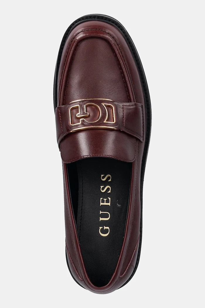 Кожени мокасини Guess SHUTTLE3