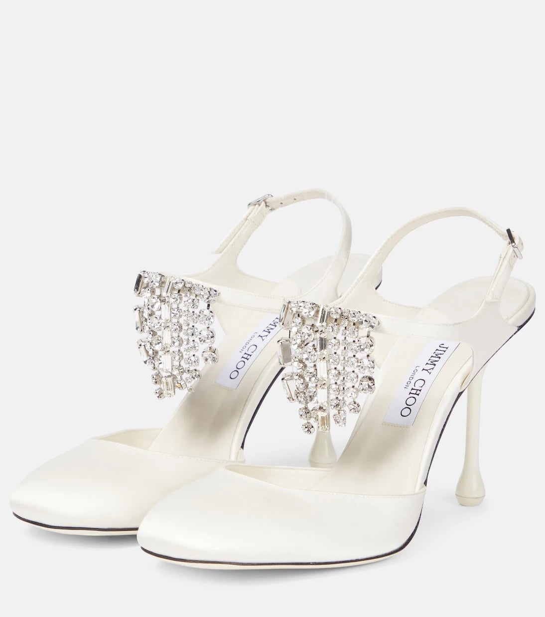 Jimmy Choo - Verity 95 embellished satin pumps