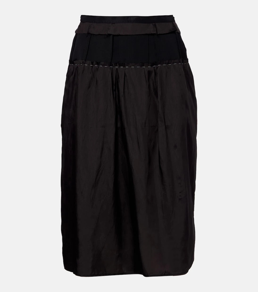Maison Margiela - Paneled midi skirt