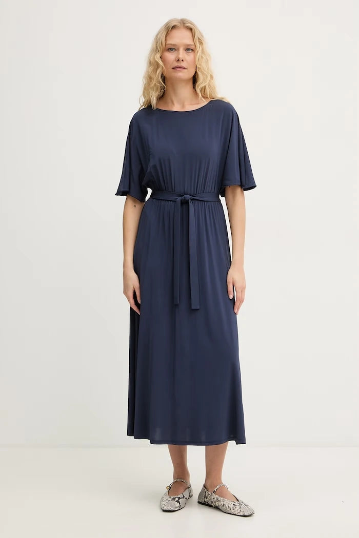 Weekend Max Mara рокля с вискоза DIVO