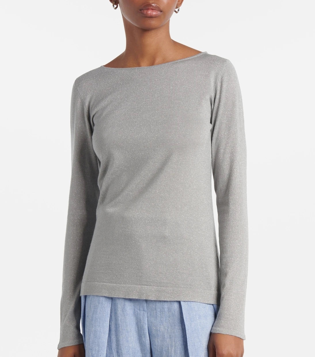 Brunello Cucinelli - Sparkling cashmere and silk-blend sweater