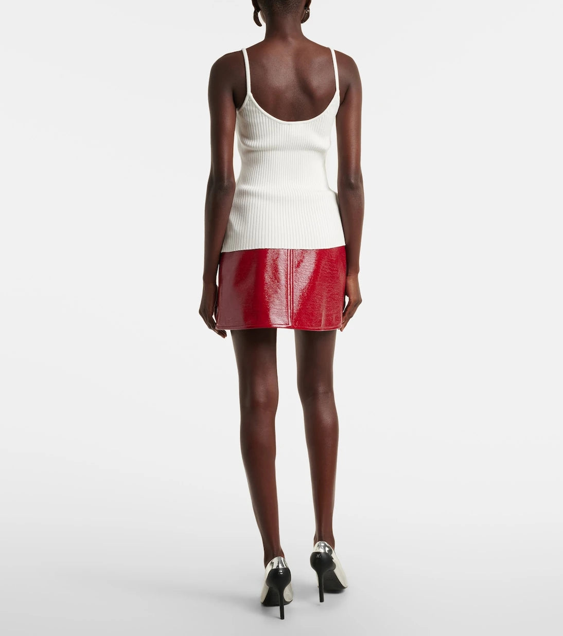 Courrèges - Reedition ribbed-knit top
