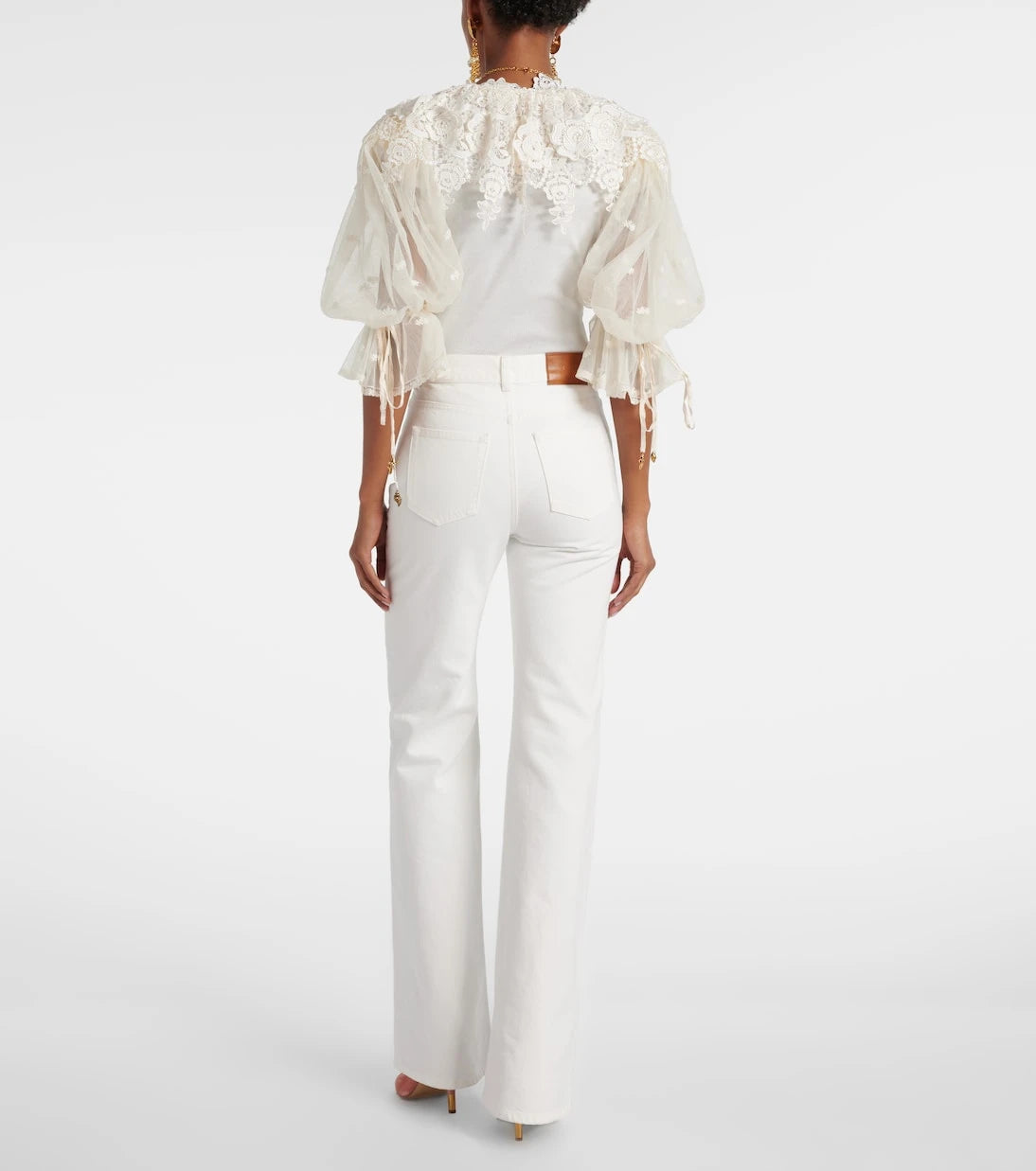 Chloé - High-rise flared jeans