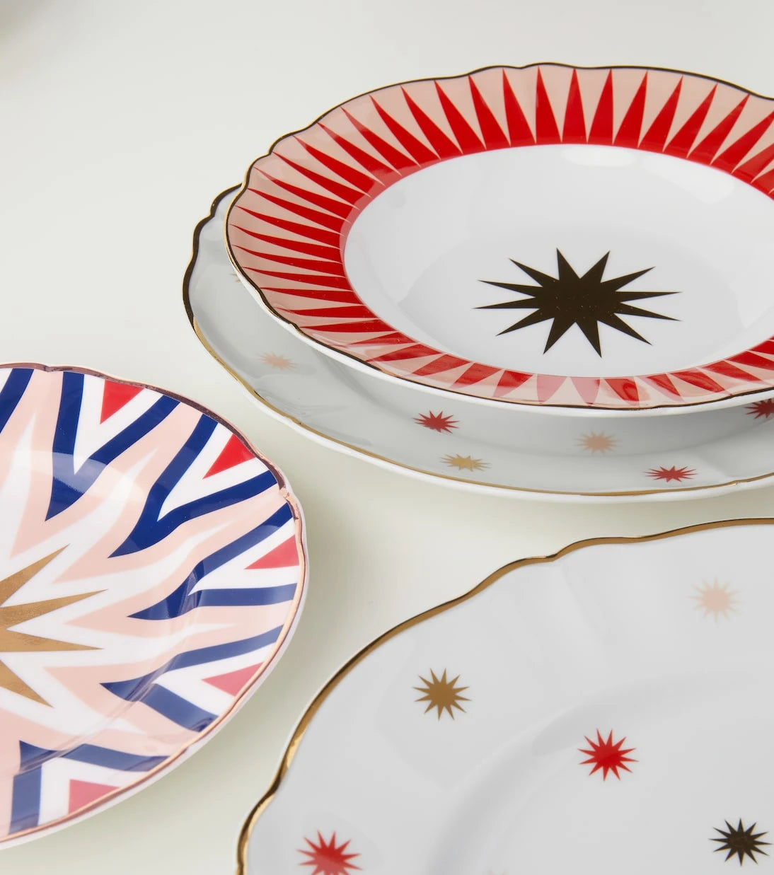 Bitossi - Folgore set of 4 dessert plates