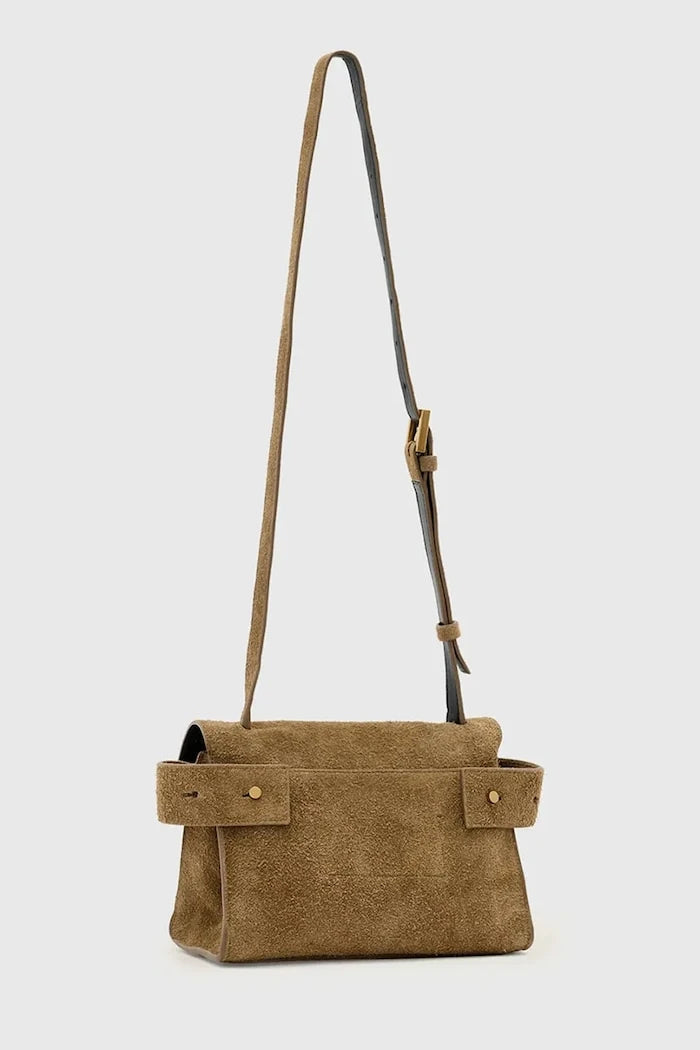 Велурена чанта AllSaints URSA