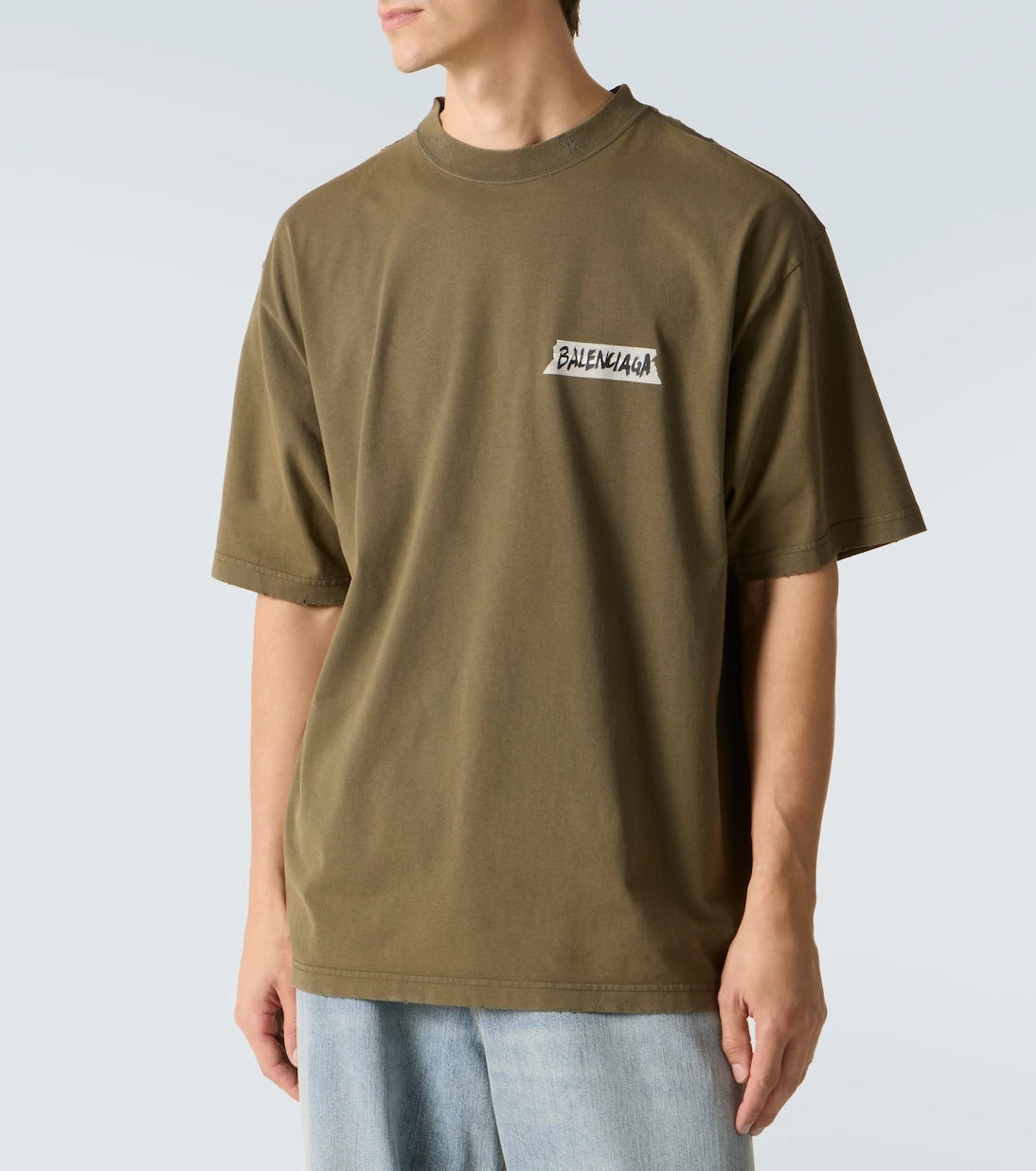 Balenciaga - Logo cotton jersey T-shirt