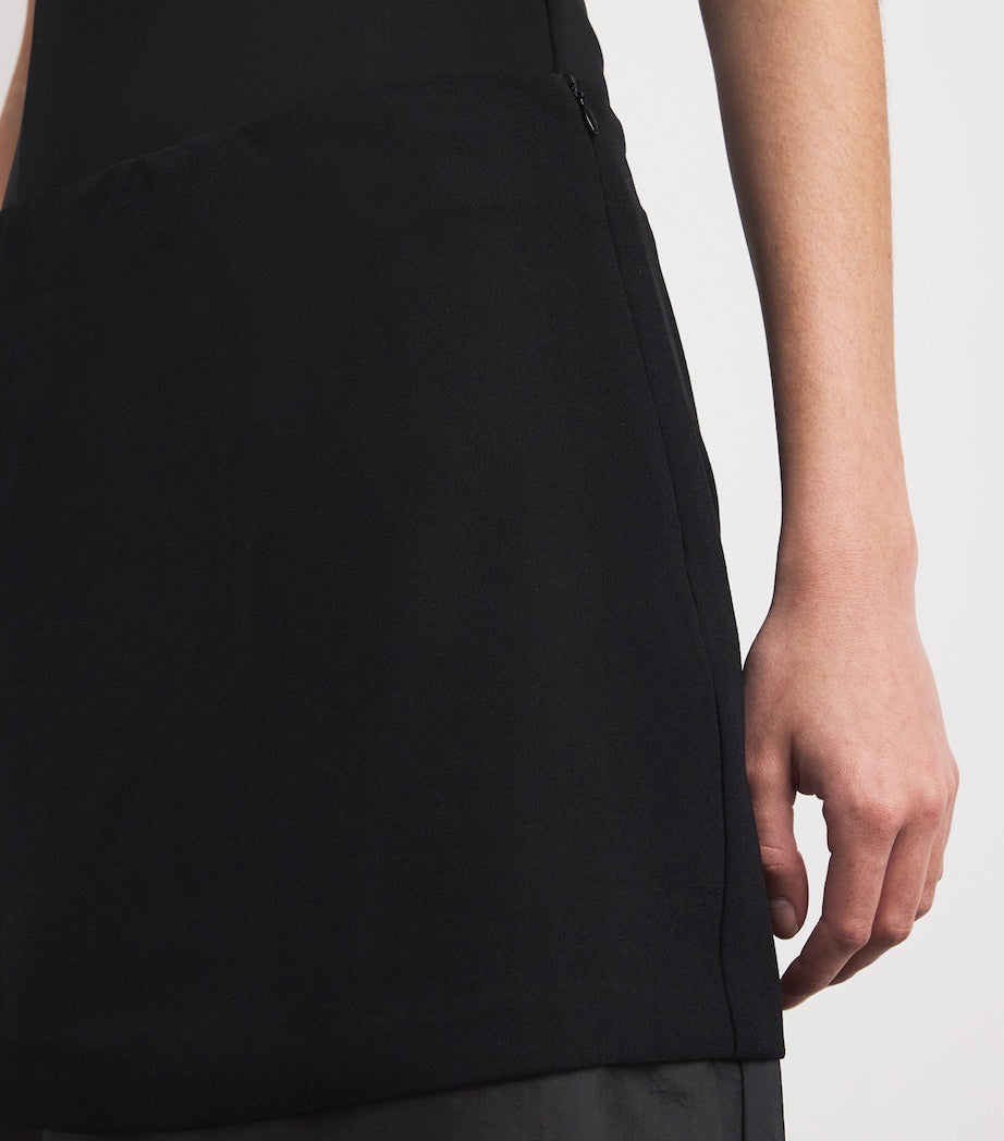 Stylein Black Crepe Bardi Midi Skirt