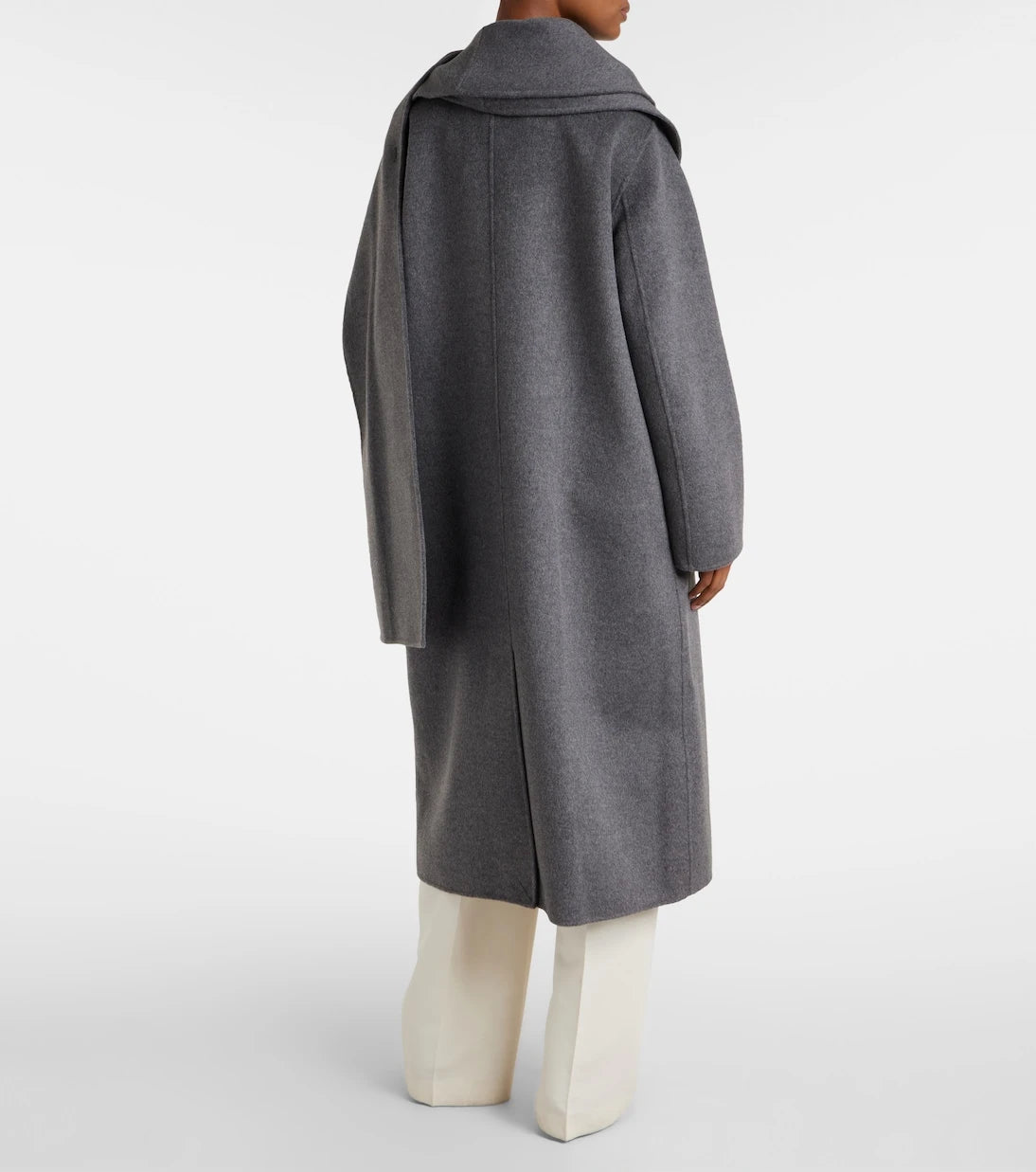 Róhe - Scarf-detail wool and cashmere coat