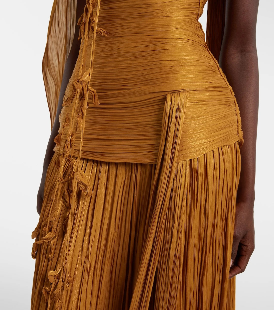 Marmar Halim - Peplum ruched gown
