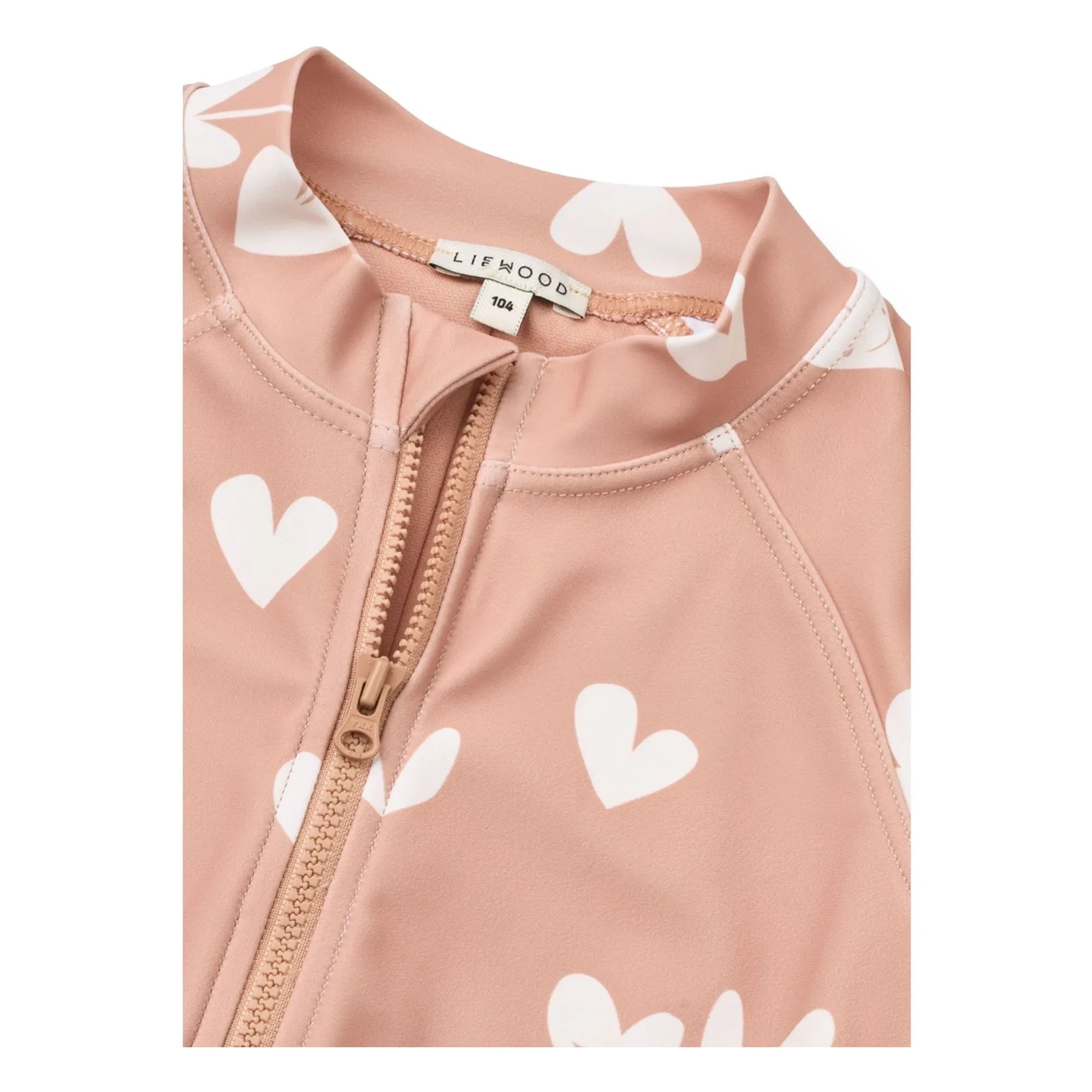 Liewood - Max Hearts Recycled Fiber UV Protection Swimsuit | Pink
