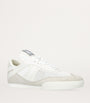 White Leather Kick Sneakers