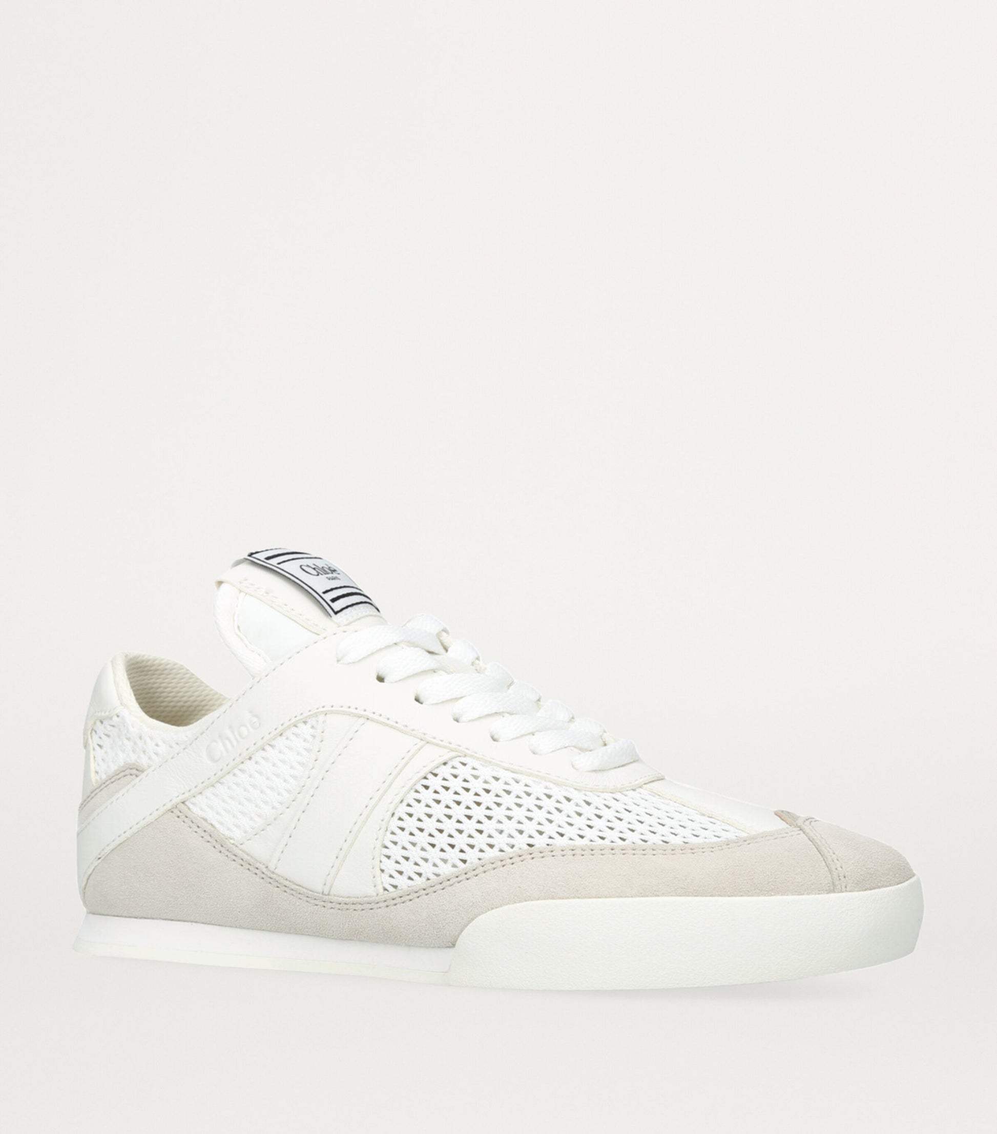 White Leather Kick Sneakers