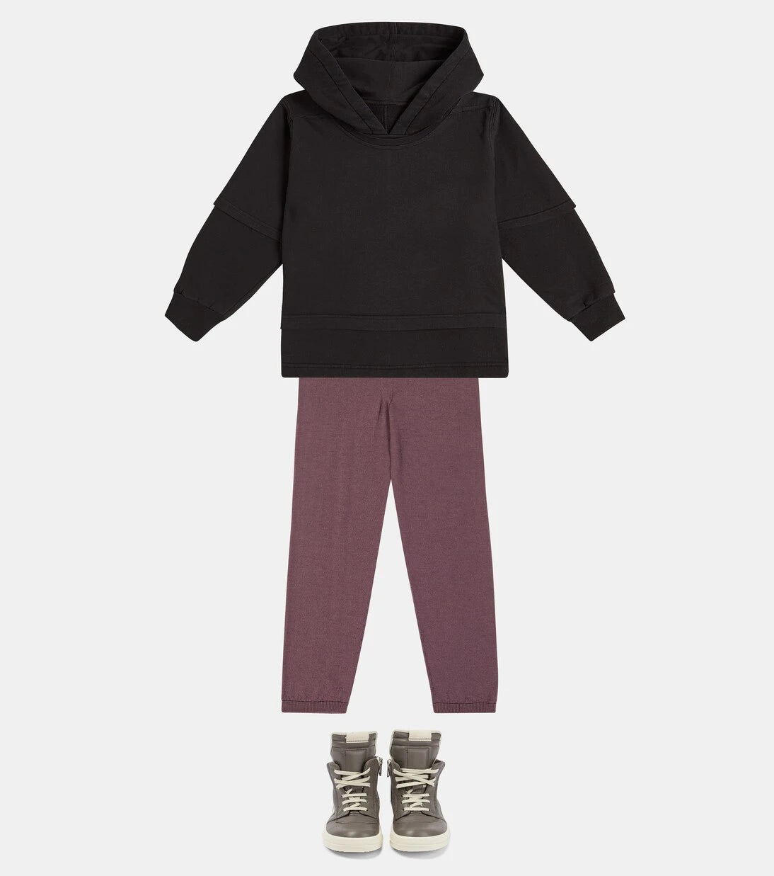 Rick Owens Kids - بنطال ضيق (ليجينغز) من مزيج الصوف