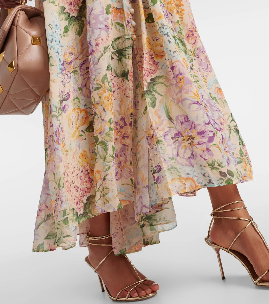 Zimmermann - Halliday gathered floral maxi dress