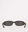 Black Slim Rectangular Sunglasses