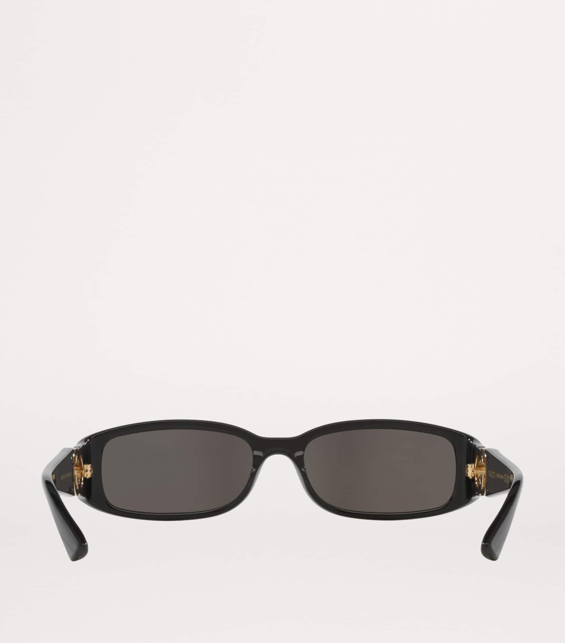 Black Slim Rectangular Sunglasses