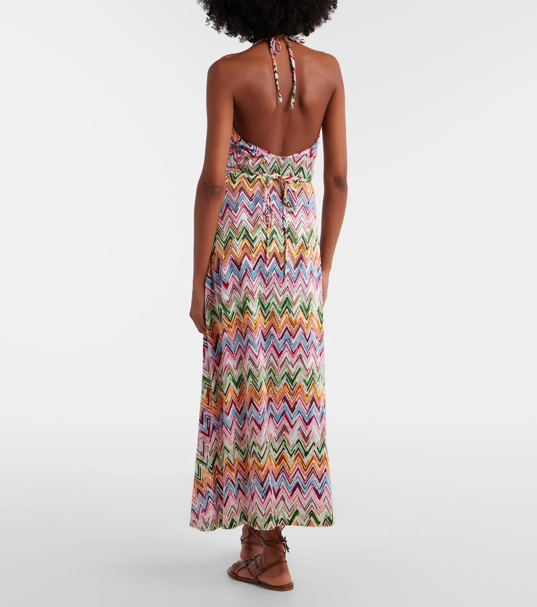 Missoni - فستان ميدي بنمط الزجزاج