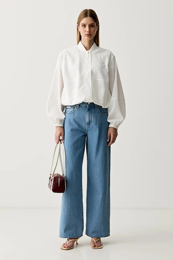 Calvin Klein Jeans дънки wide leg дамски