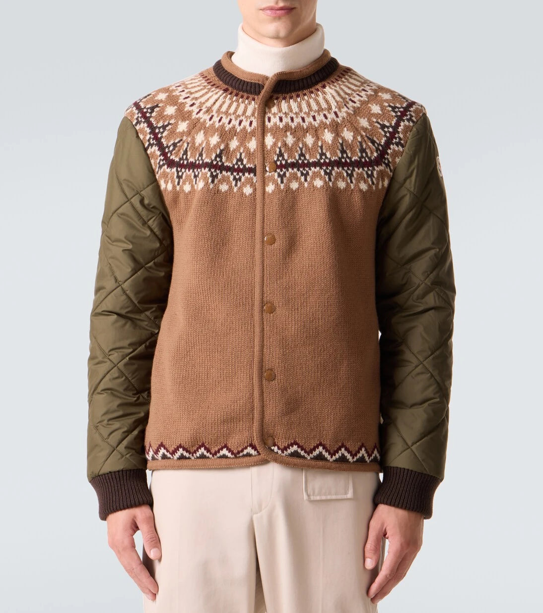 Moncler - Wool-blend jacquard cardigan