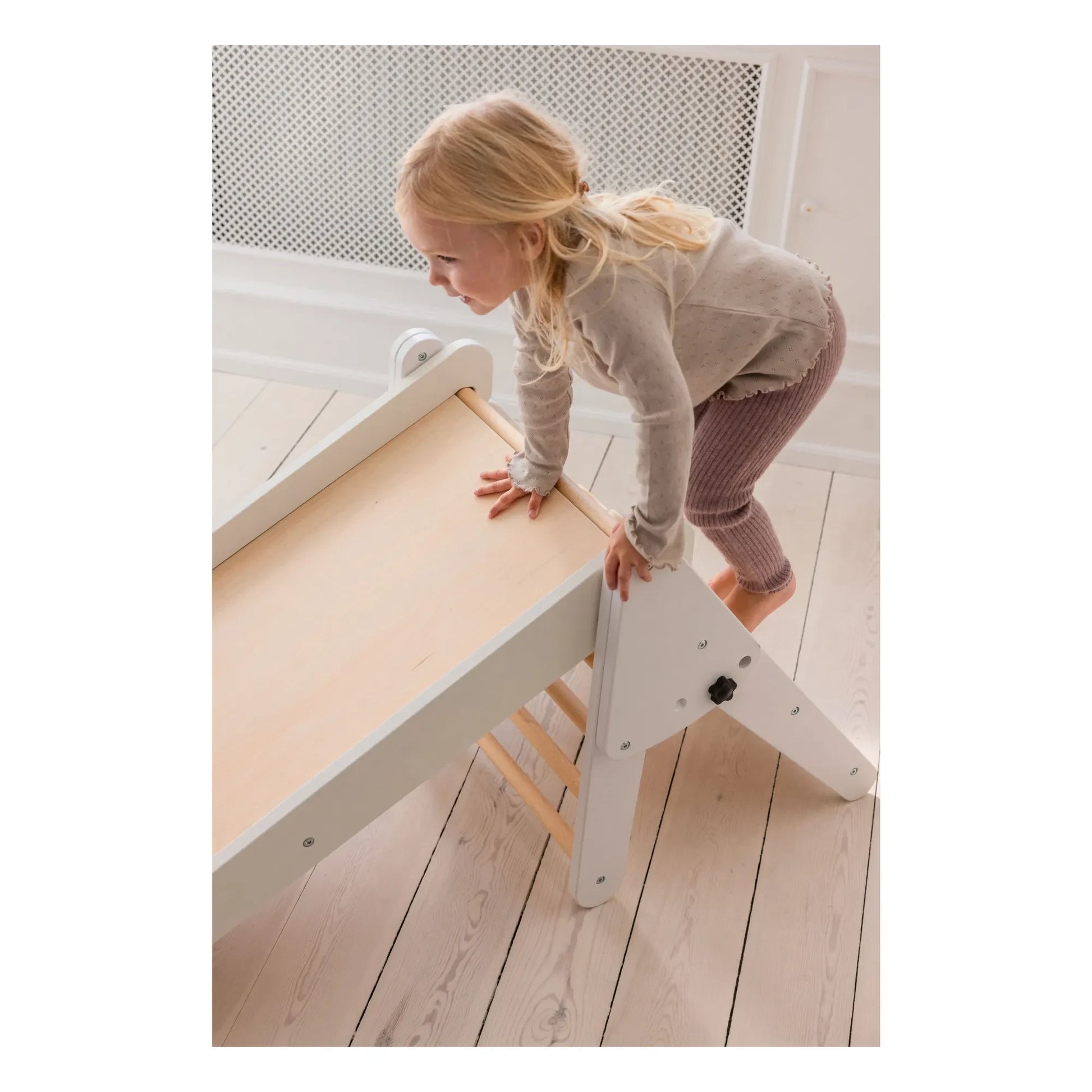 Sebra - 2 in 1 bed slide | White