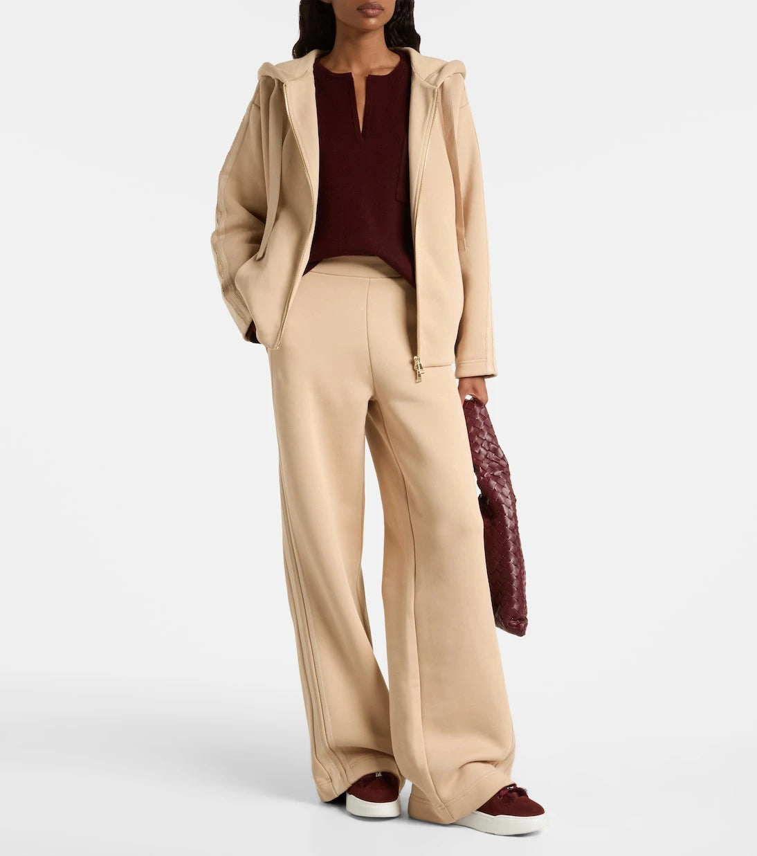 Max Mara - Ifrem high-rise cotton wide-leg pants