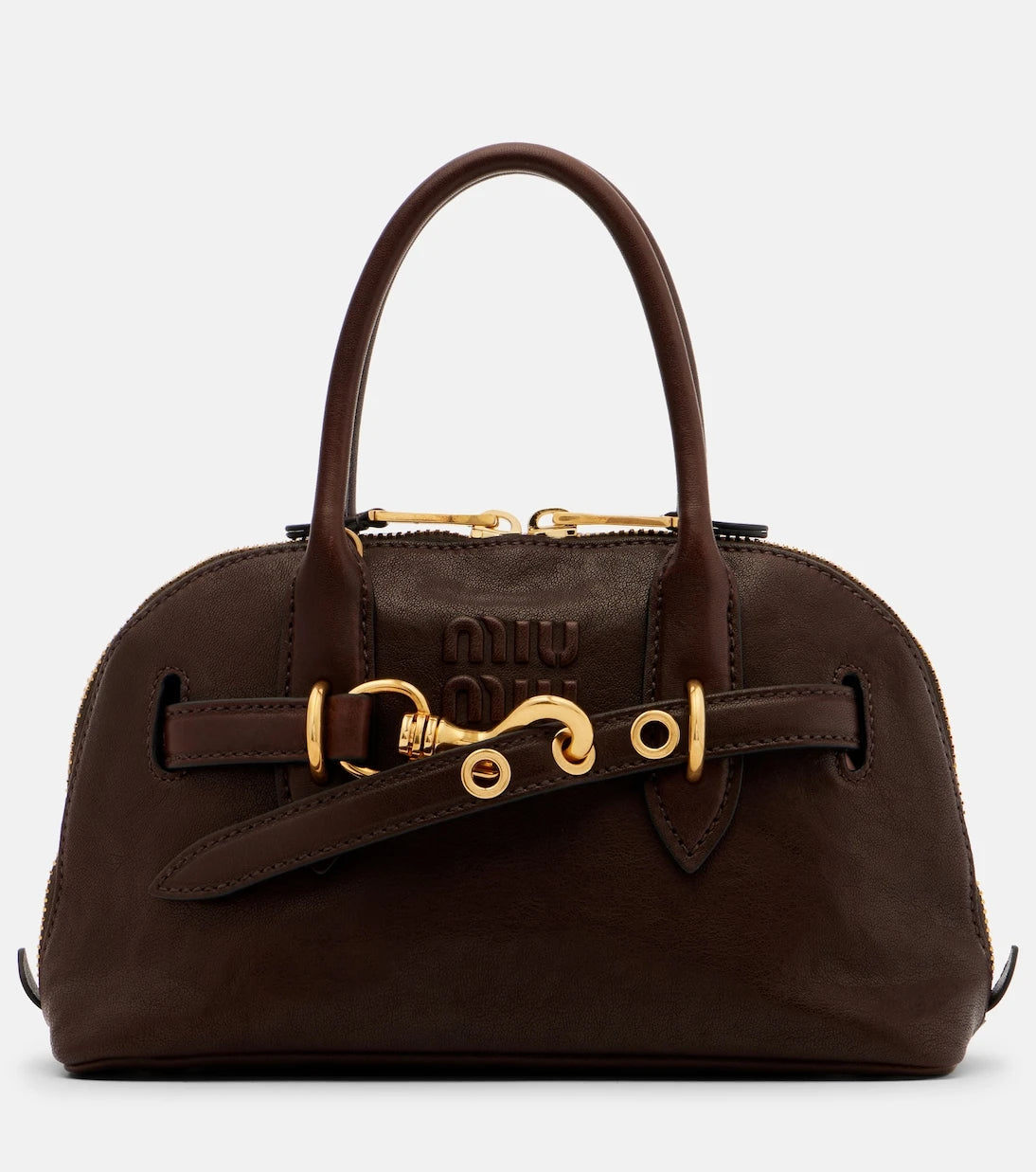 Miu Miu - Aventure leather tote bag
