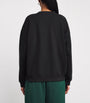 Adanola Black Organic Cotton Logo Sweatshirt