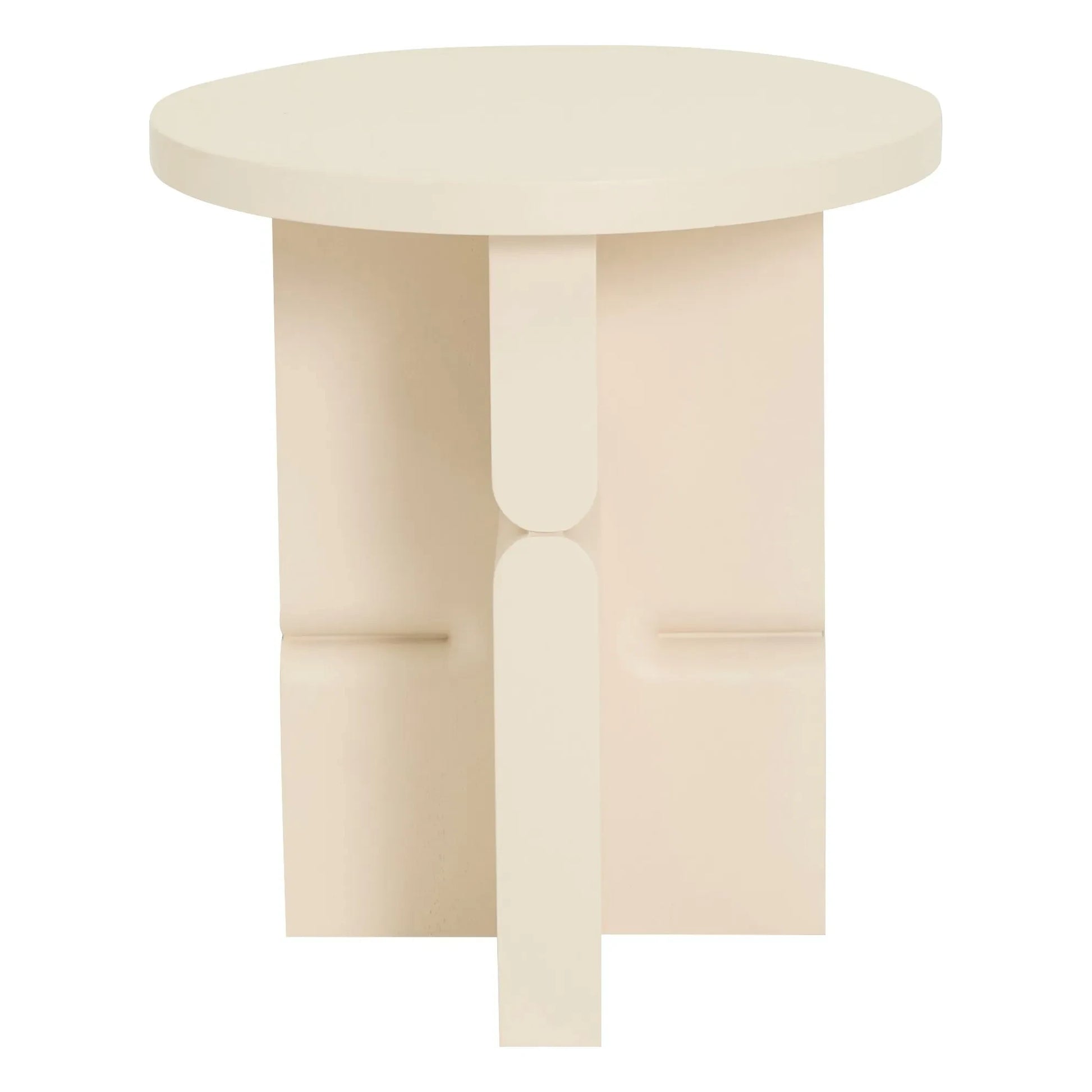 Nobodinoz - Noon painted wood side table | Ivory
