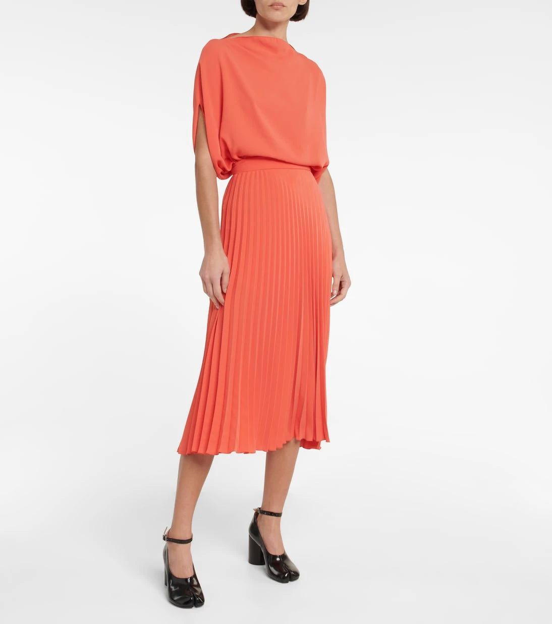 MM6 Maison Margiela - Draped satin top