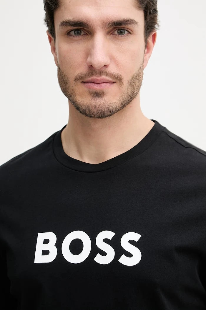 BOSS erkek pamuklu T-Shirt RN