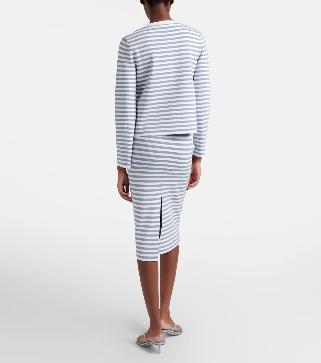 Max Mara - Gennaio çizgili midi etek
