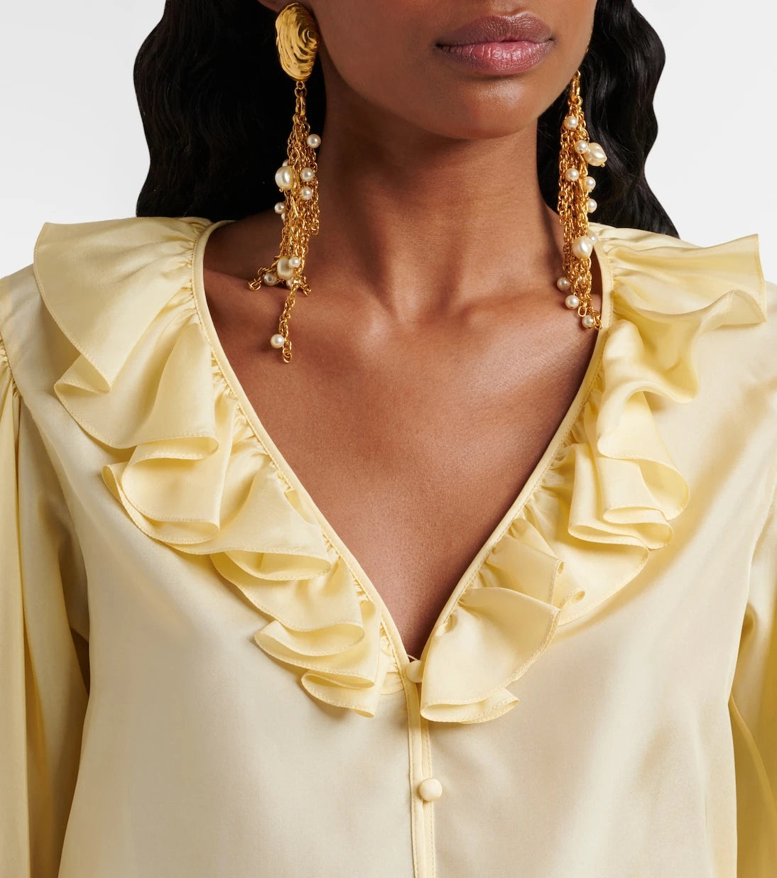 Chloé - Ruffled silk habutai blouse