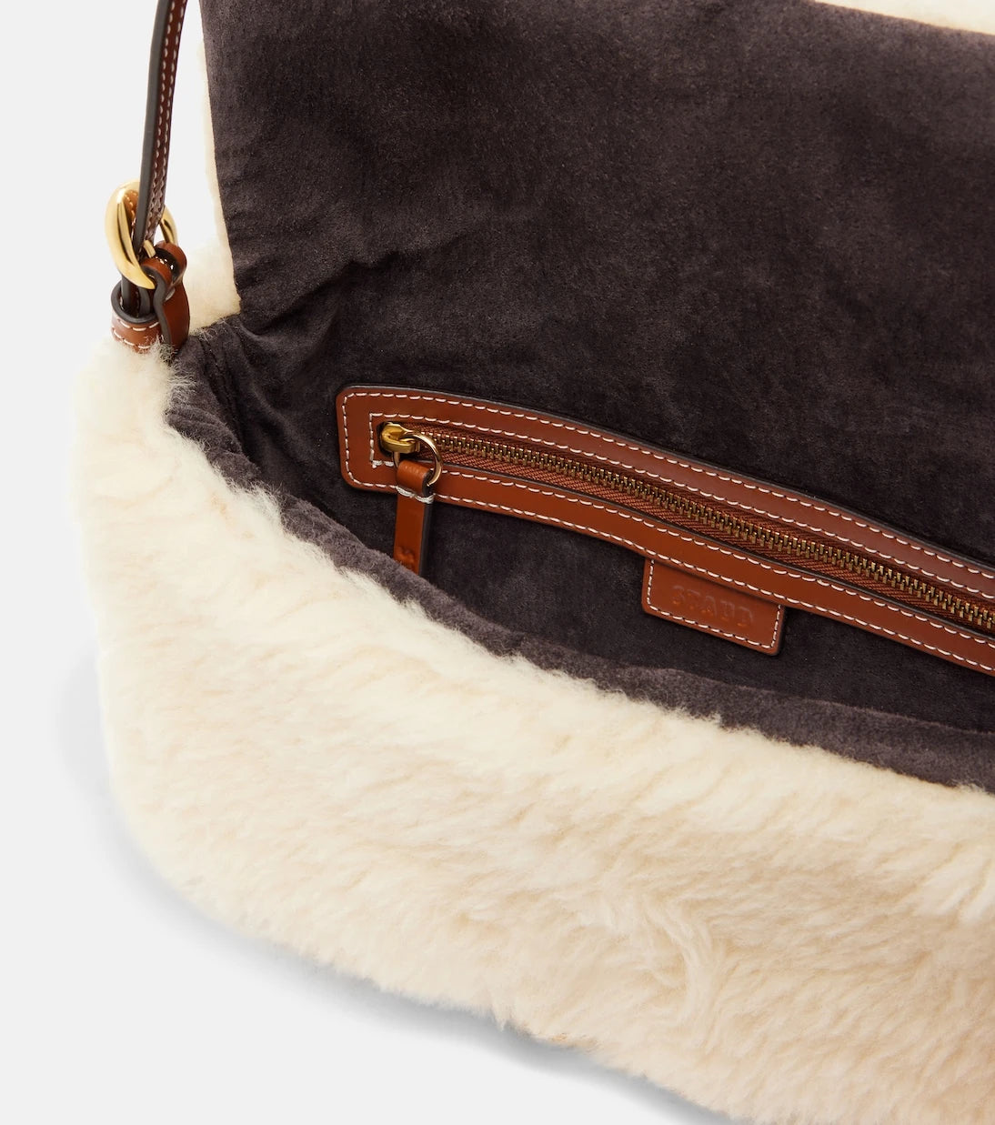 Staud - Harlow shearling shoulder bag