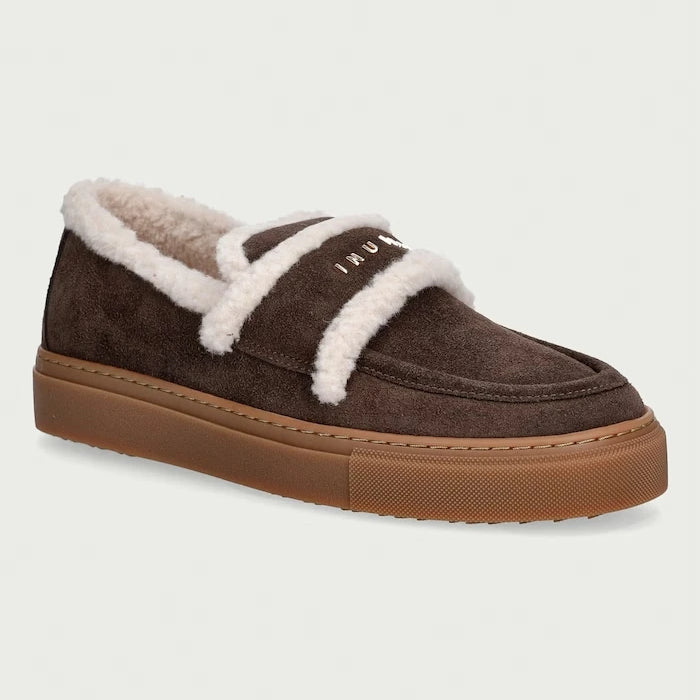 Inuikii süet Shearling Loafer mokasenler