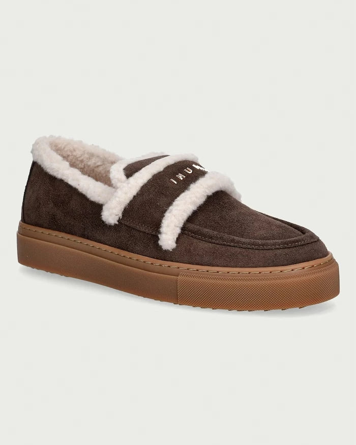 Inuikii süet Shearling Loafer mokasenler