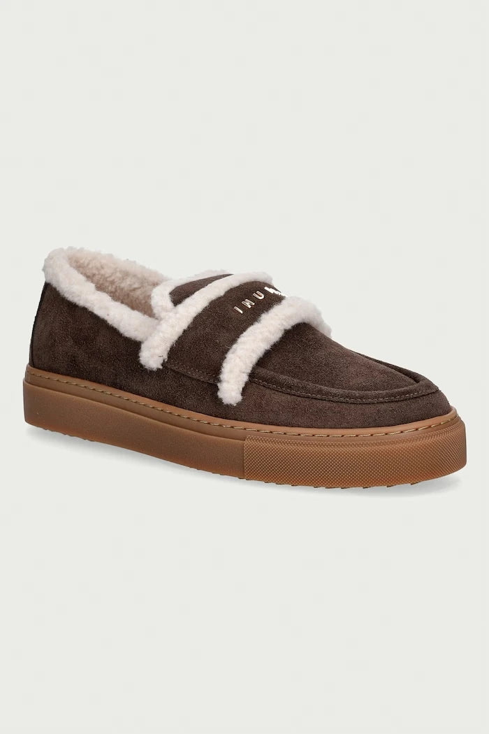 Inuikii süet Shearling Loafer mokasenler