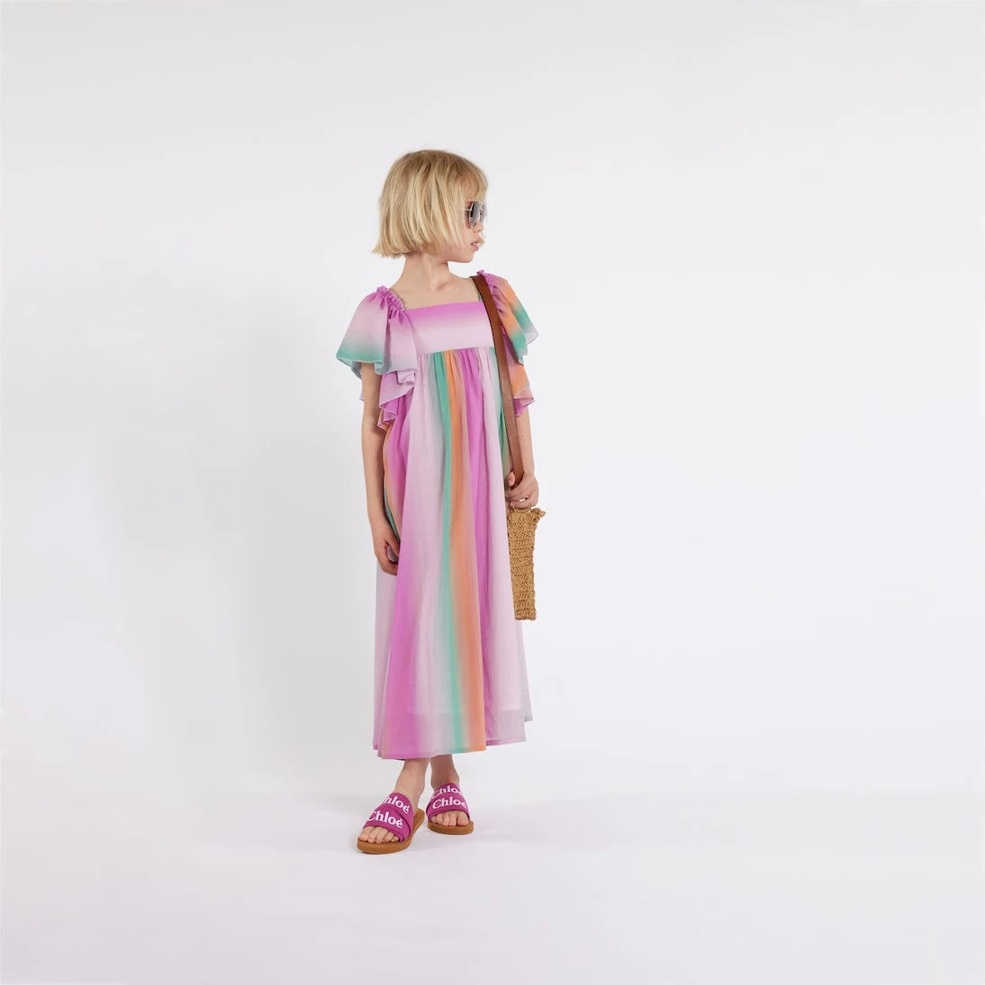 Chloé Kids - فستان قطني