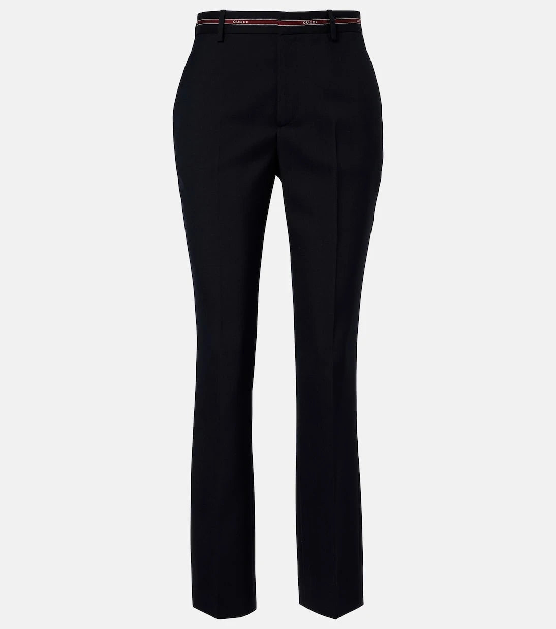 Gucci - Logo wool straight pants