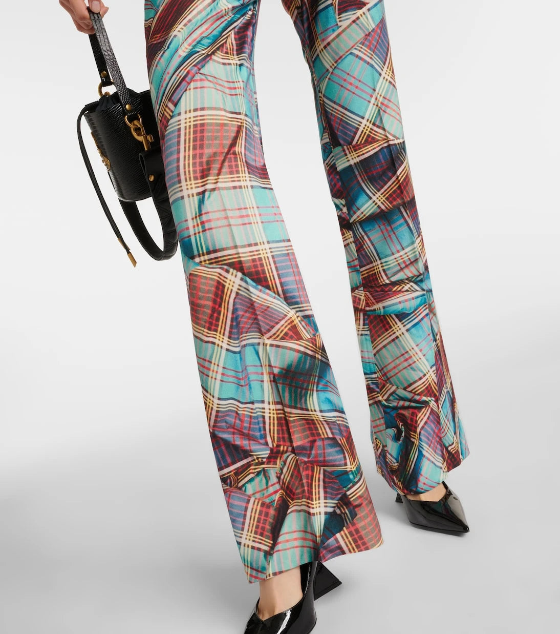 Vivienne Westwood - W Ray tartan virgin wool flared pants