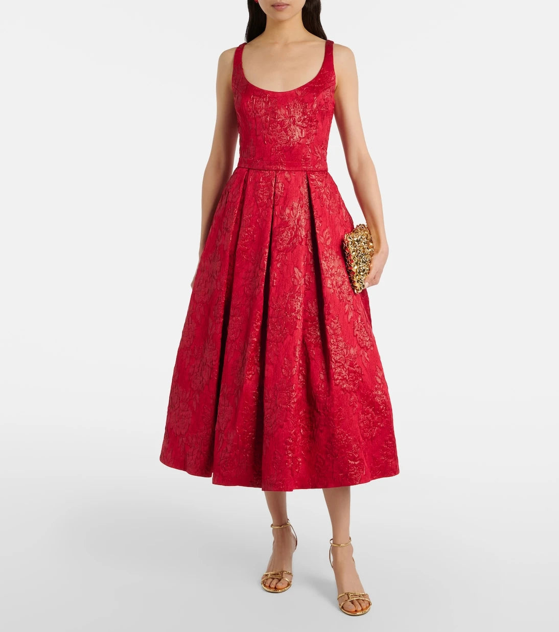 Safiyaa - Asher floral jacquard midi dress