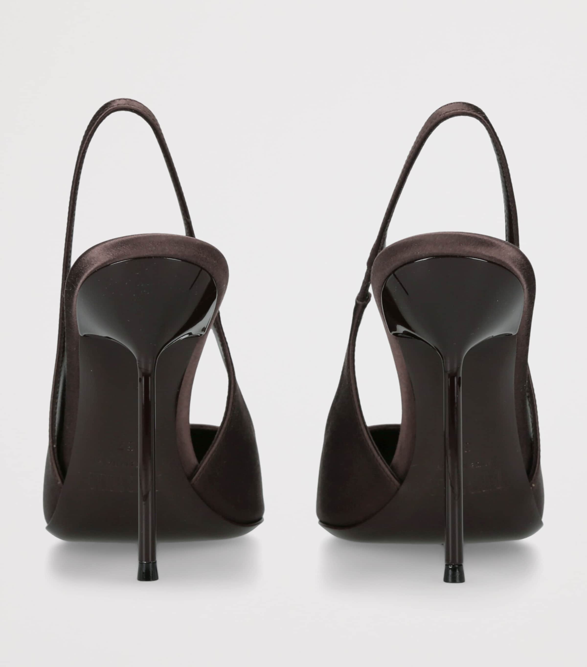 Satin Lidia Slingback Pumps 105