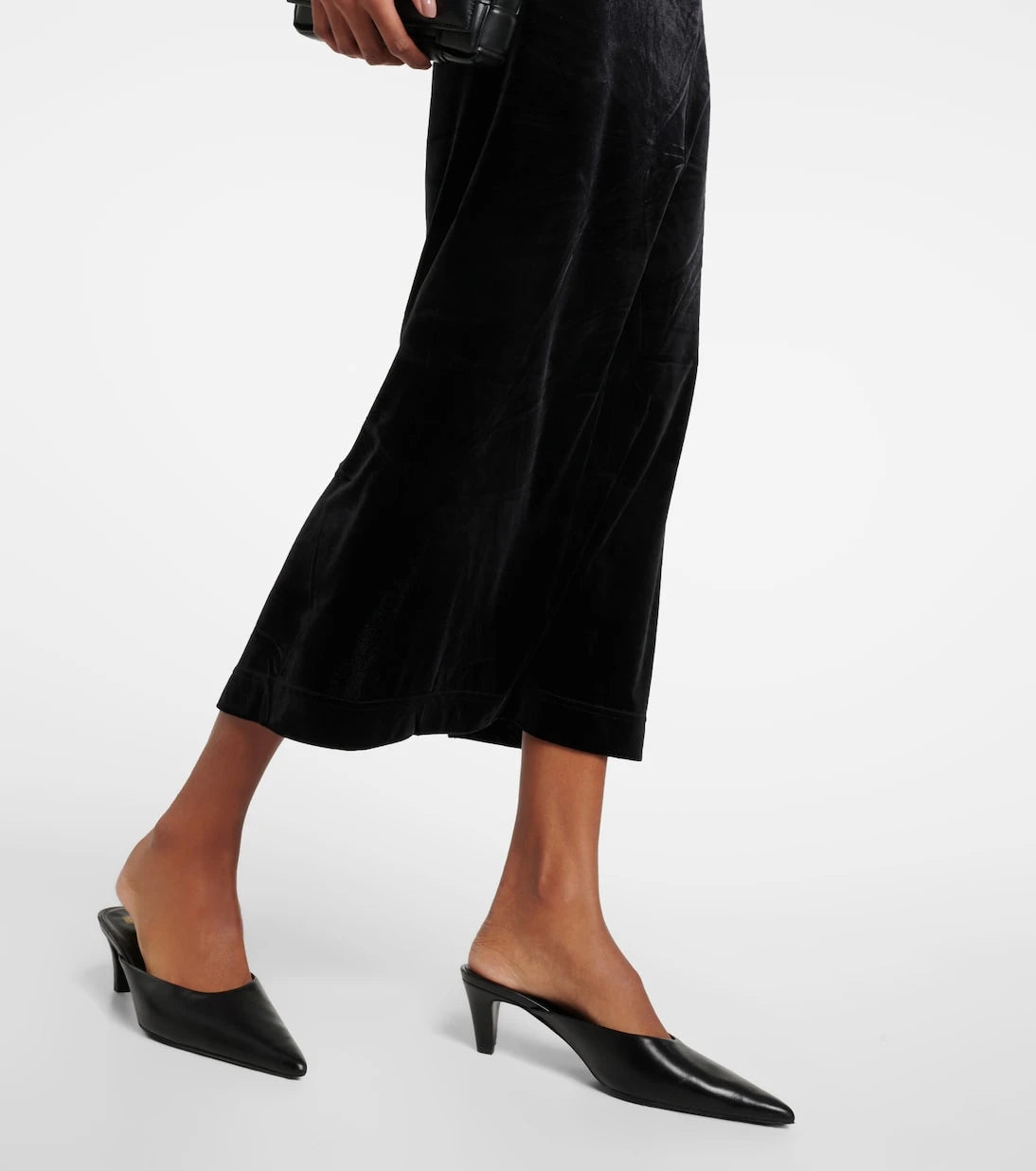 Toteme - Twisted velvet midi dress