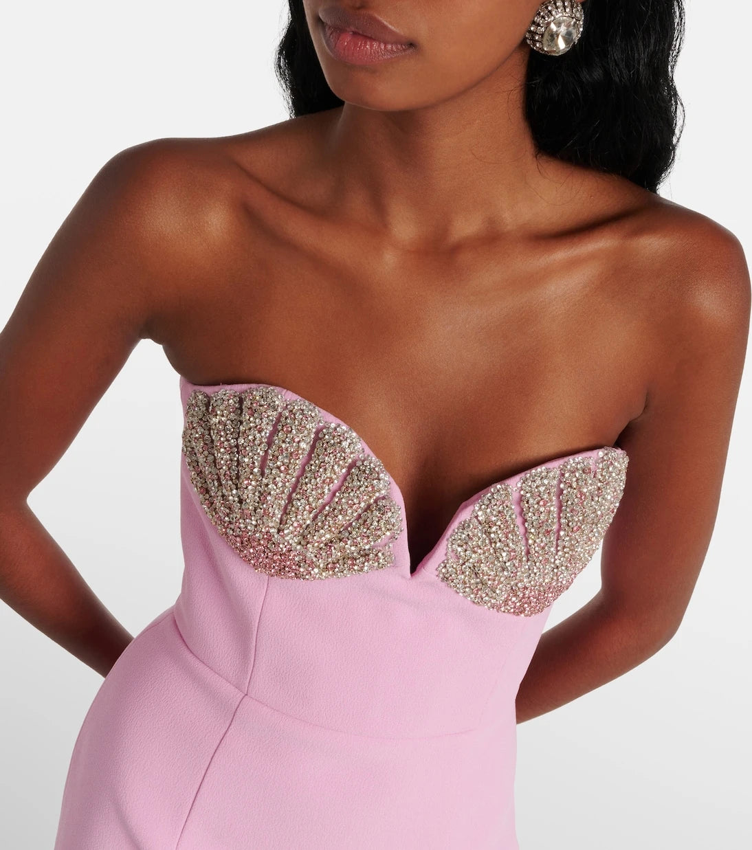 Rebecca Vallance - Cordelia embellished strapless gown