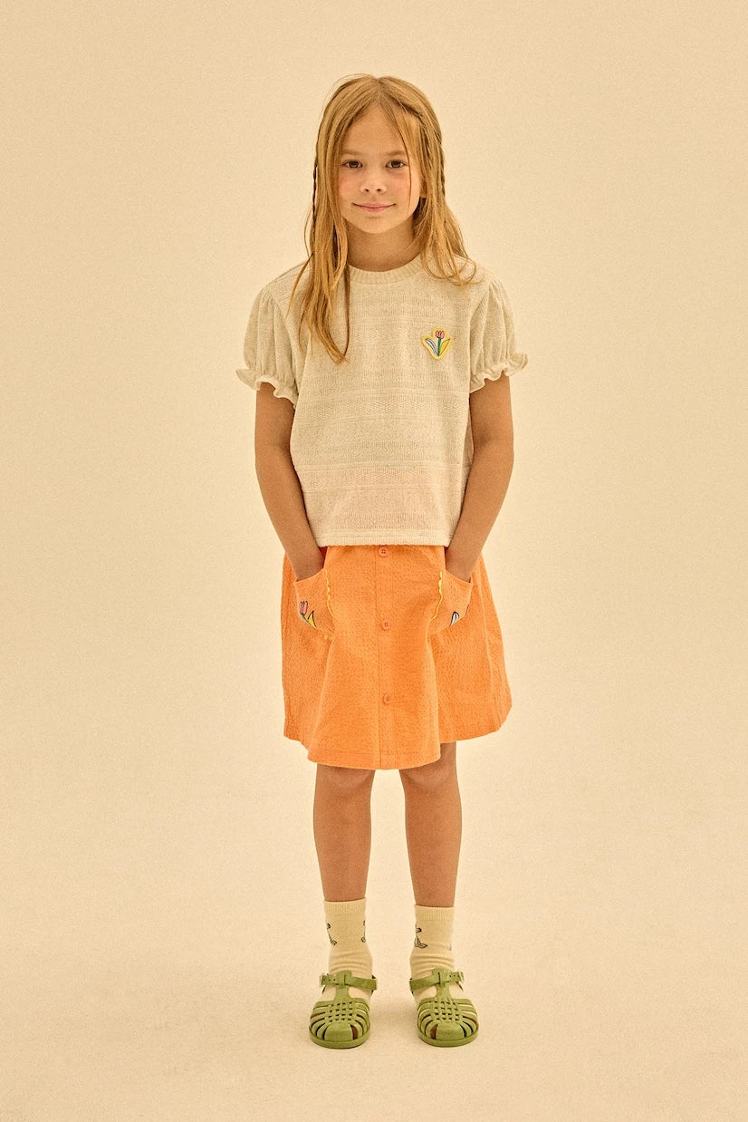 Jellymallow - Flower cotton skirt