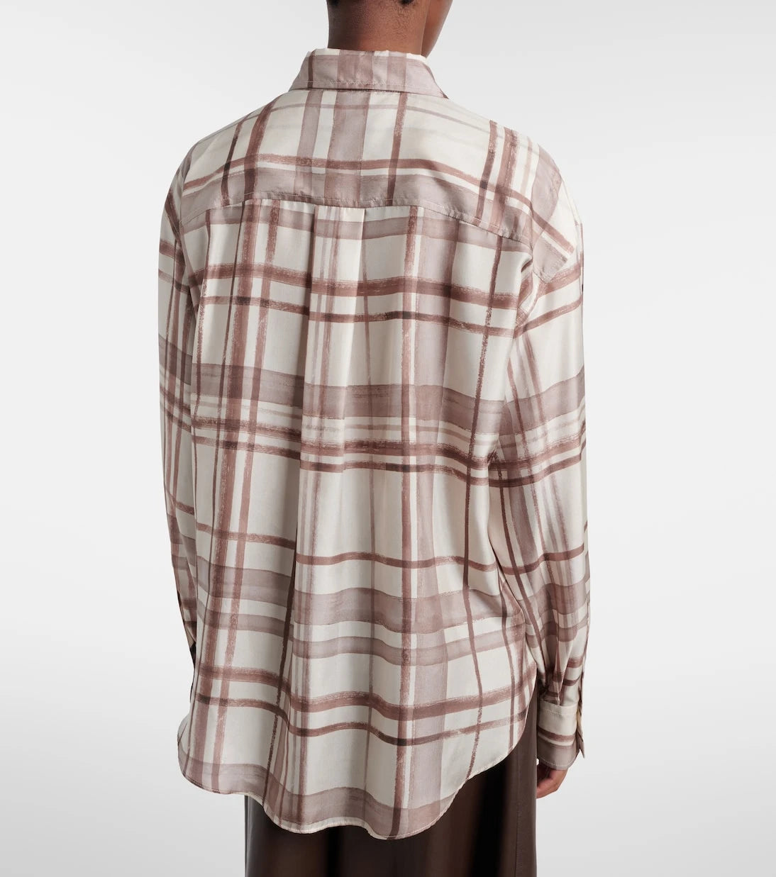 Brunello Cucinelli - Checked silk shirt