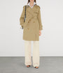 Burberry Beige Mid-Length Castleford Trench Coat