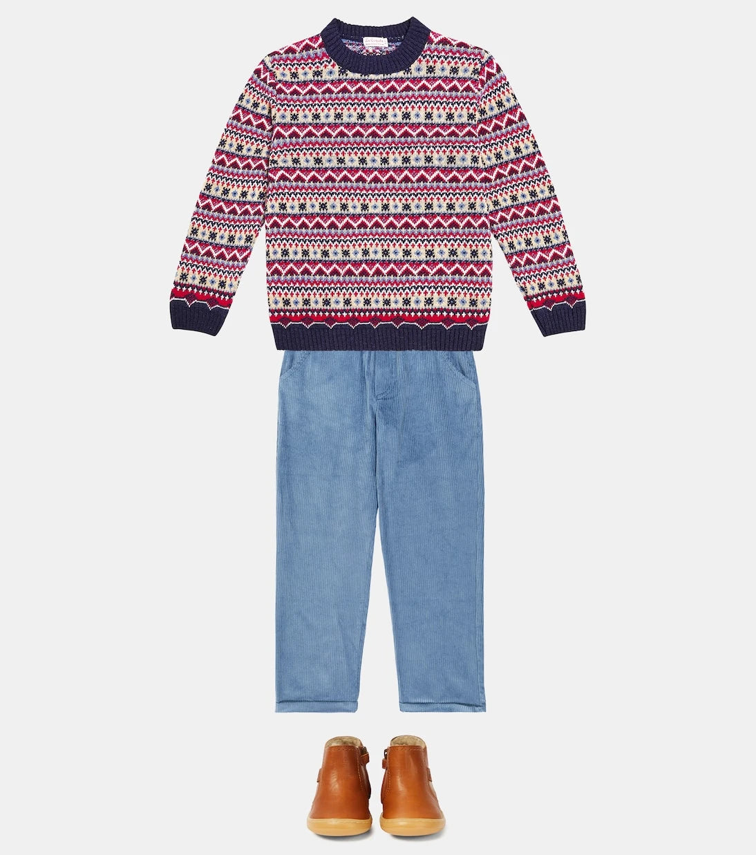 La Coqueta - Mirlo Fair Isle wool-blend sweater