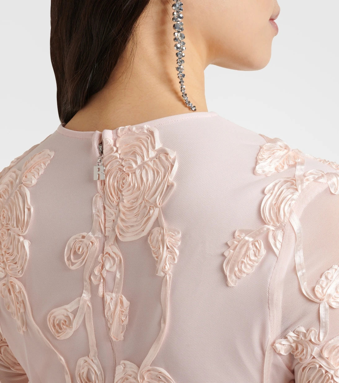 Rotate - Embroidered mesh minidress