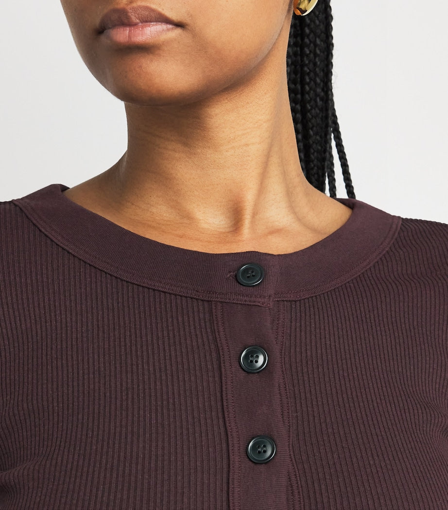 Purple Varra Henley T-Shirt