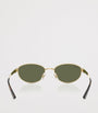 Ray-Ban Gold RB3774D Metal Oval Sunglasses